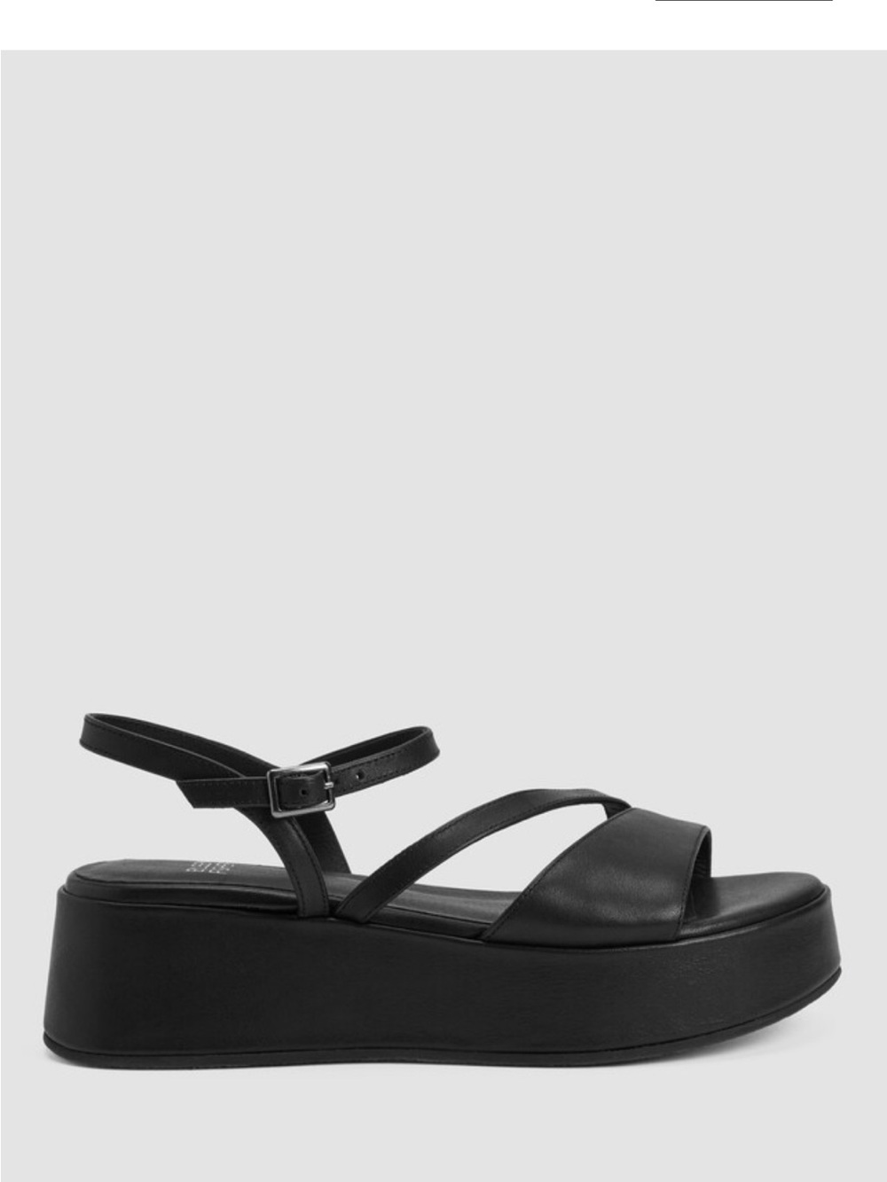 Eileen Fisher Dae Leather Wedge Sandal, size 8